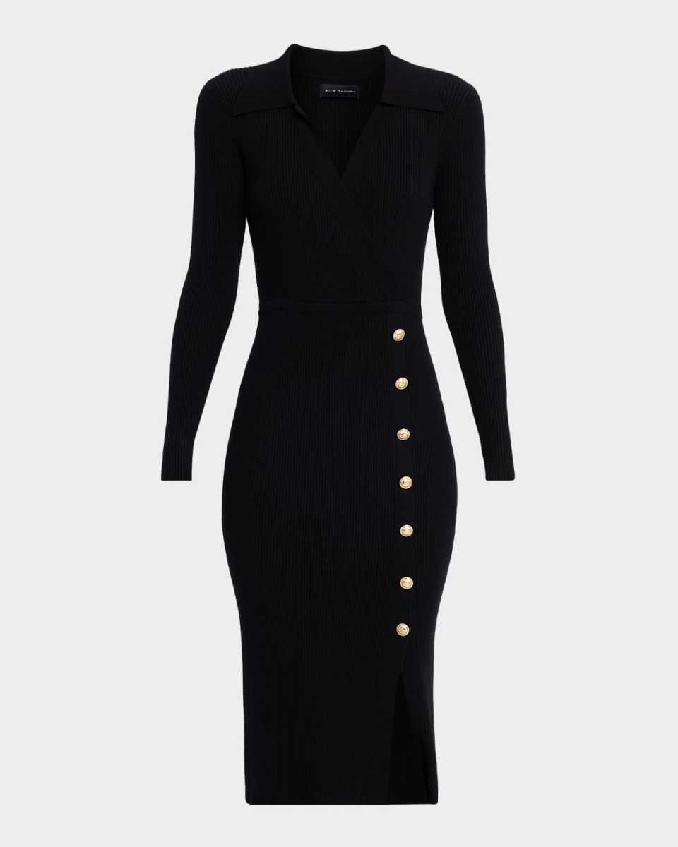 The Polo Collared Midi Knit Dress